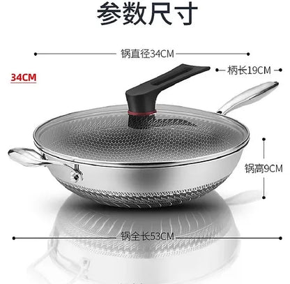 BECWARE 蜂锅 High Quality 34cm Honeycomb Non-stick Pan